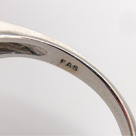 Sterling Silver Lab Created Ruby Heart Shaped Ring with Crisscrossed CZ. Size 5. - Picture 10 of 10